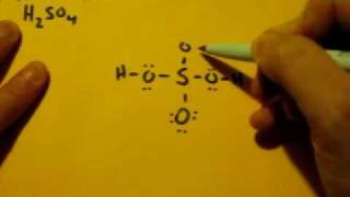 Lewis Dot Structure of H2SO4 Sulfuric Acid [upl. by Amadas]