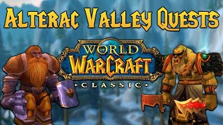 Alterac Valley Quest Guide  WoW Classic [upl. by Mcconaghy961]