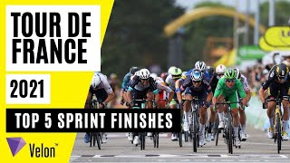 Tour de France 2021 Top 5 Sprint finishes [upl. by Cristian]