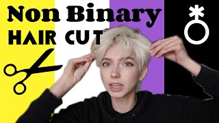 NonBinary Hair Cut [upl. by Wain]