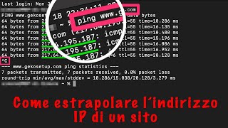 Come trovare l’indirizzo IP di un sito web [upl. by Tengdin]