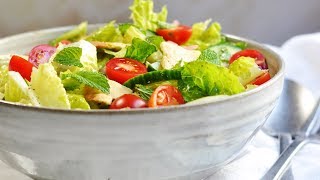 How to Make Authentic Fattoush Salad [upl. by Alesi]