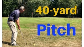 40 Yard Pitch Shot  Golf better fast [upl. by Arimahs]