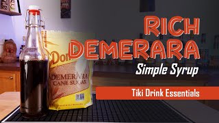 How to Make Rich Demerara Simple Syrup  Tiki Drink Essentials [upl. by Anirtik]