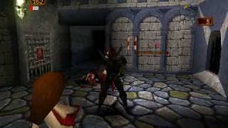 Deathtrap Dungeon PSX  gameplay warrior priestresses [upl. by Ynatterb283]