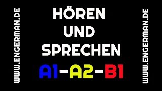 Hören und Sprechen 1  A1A2B1  mit Untertiteln [upl. by Haelhsa765]