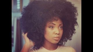 Natural Hair Curly Afro Tutorial [upl. by Urbano]