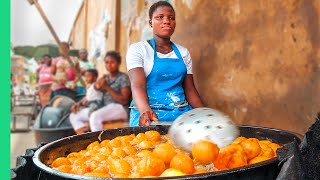 Africas CHEAPEST Street Food Lagos Nigeria Food Tour [upl. by Oicirbaf41]