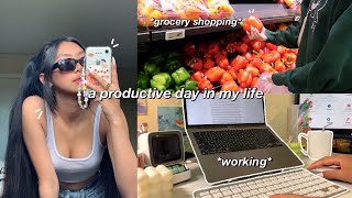 DAILY VLOG  8 AM productive day in my life as a college student  working amp adulting 🧺 [upl. by Damian168]