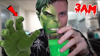 SCARY ORDERING HULK POTION FROM THE DARK WEB AT 3AM TURNED GREEN [upl. by Radack]