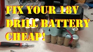 Fix It CHEAP  ReCell Your Dead Porter Cable Battery [upl. by Akkeber]