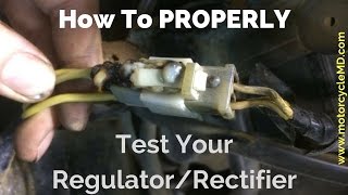 How To Test A RegulatorRectifier [upl. by Jewelle]