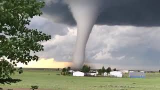 Huge Tornado Around Laramie Wyoming Captured on Camera  9907011 [upl. by Drugi422]