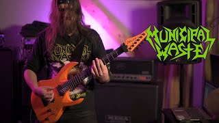 MUNICIPAL WASTE  Sadistic Magician guitar cover [upl. by Taub]