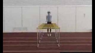 High Jump  Plyometrics Training Hurdle Rebound Jumps 1 [upl. by Rozalin]