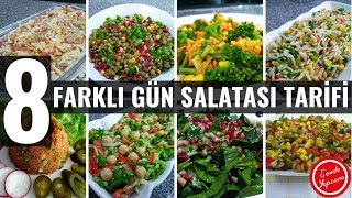 8 Farklı Gün Salatası Tarifleri ve Çeşitleri salata [upl. by Enajaras]