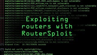 Exploit a Router Using RouterSploit Tutorial [upl. by Aronel469]