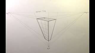 How To Draw Building in 3 Point Perspective  Birds Eye View [upl. by Ushijima]