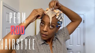 Perm Rod Hairstyle on SHORT HAIR [upl. by Henri]