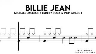 Billie Jean Trinity Rock amp Pop Drums Grade 1 OLD [upl. by Bandler]