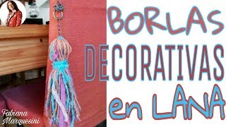 Cómo hacer BORLAS DECORATIVAS  Fabiana Marquesini  33 [upl. by Dde]