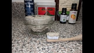 DIY REMINERALIZING CLAY TOOTHPASTE  DIY Earthpaste  Good for Sensitive teeth [upl. by Tyrus]