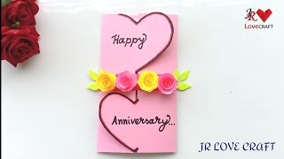 Beautiful Handmade Anniversary Card Idea  DIY Greeting Cards for Anniversary [upl. by Monie]