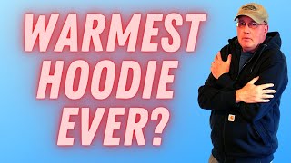 Carhartt Hoodie Sweatshirt Review  Warm Below Freezing [upl. by Ahsyat697]