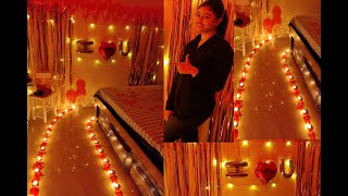 Surprise For Husband At Home  Romantic Room Decoration  Kavya [upl. by Notled991]