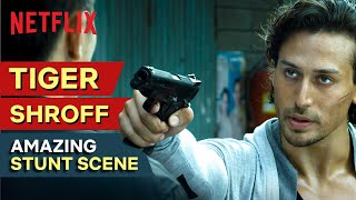 Tiger Shroff Amazing Stunt Scene  Baaghi  Netflix India [upl. by Nwahsed]