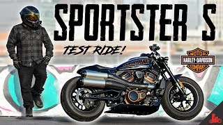 HarleyDavidson Sportster S TEST RIDE [upl. by Aletha112]