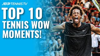 Top 10 Tennis WOW Moments [upl. by Novek]