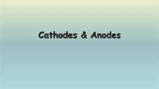 Cathodes amp Anodes of an Electrochemical Cell [upl. by Georgie991]