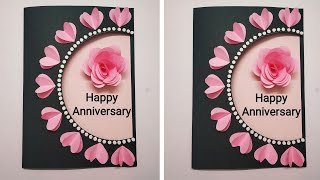 Beautiful Handmade Anniversary Card Idea  DIY Greeting Cards for Anniversary  Valentines Day Card [upl. by Tenrag710]