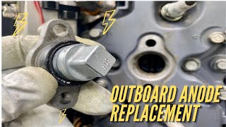 Outboard Engine Anode Replacement [upl. by Richey]