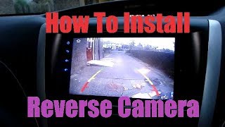 How to install a reverse camera EASY INSTALL XTRONS [upl. by Natassia]