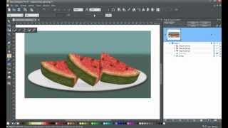 Xara Designer Pro X  Painting with the shape builder [upl. by Eddie907]