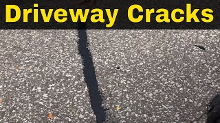 How To Fix Driveway CracksEASY Asphalt Driveway Repair [upl. by Valry]