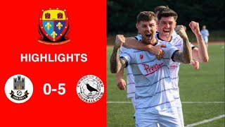 Caerleon 05 Cwmbrân Town  Gwent FA Senior cup  Quarter final highlights [upl. by Aciria]