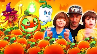 Jugamos con la CALABAZA ILUMINADA de Plantas vs Zombies y dinosaurios [upl. by Yerffe473]