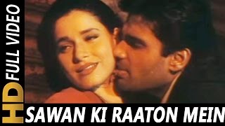 Sawan Ki Raaton Mein Baaton Hi Baaton Mein  Abhijeet Kavita Krishnamurthy  Ek Tha Raja 1996 Songs [upl. by Rossner]