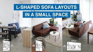 LShaped Sofa Layouts in a Small Space  MF Home TV [upl. by Dwan]