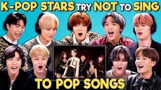 Kpop Stars React To Try Not To Sing Along Challenge NCT 127 엔시티 [upl. by Anaic]