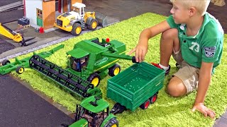 Bruder Tractors for KIDs BIG Farm World [upl. by Fionna]