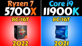 Ryzen 7 5700X vs i911900K  How much performance difference in 2023 [upl. by Maryn54]