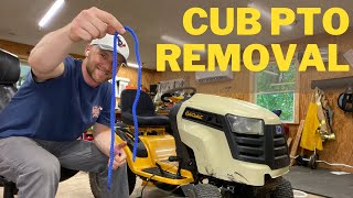 Cub Cadet Kohler PTO Clutch Removal ROPE TRICK [upl. by Erlina305]