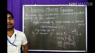 Clausius Mossotti Equation [upl. by Edgell]