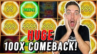 HUGE 100x WINNING COMEBACK BONUS [upl. by Constancia]