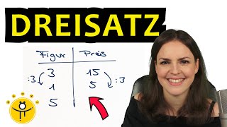 DREISATZ rechnen einfach erklärt – proportionale Zuordnung Tabelle Beispiele [upl. by Ramsay]