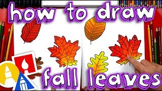 How To Draw Fall Leaves [upl. by Parthen]